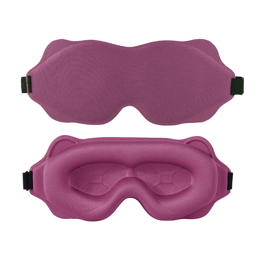 Luxury 3D Sleep Mask – Ultra-Soft Blackout Eye Mask for Restful Sleep, Travel & Relaxation