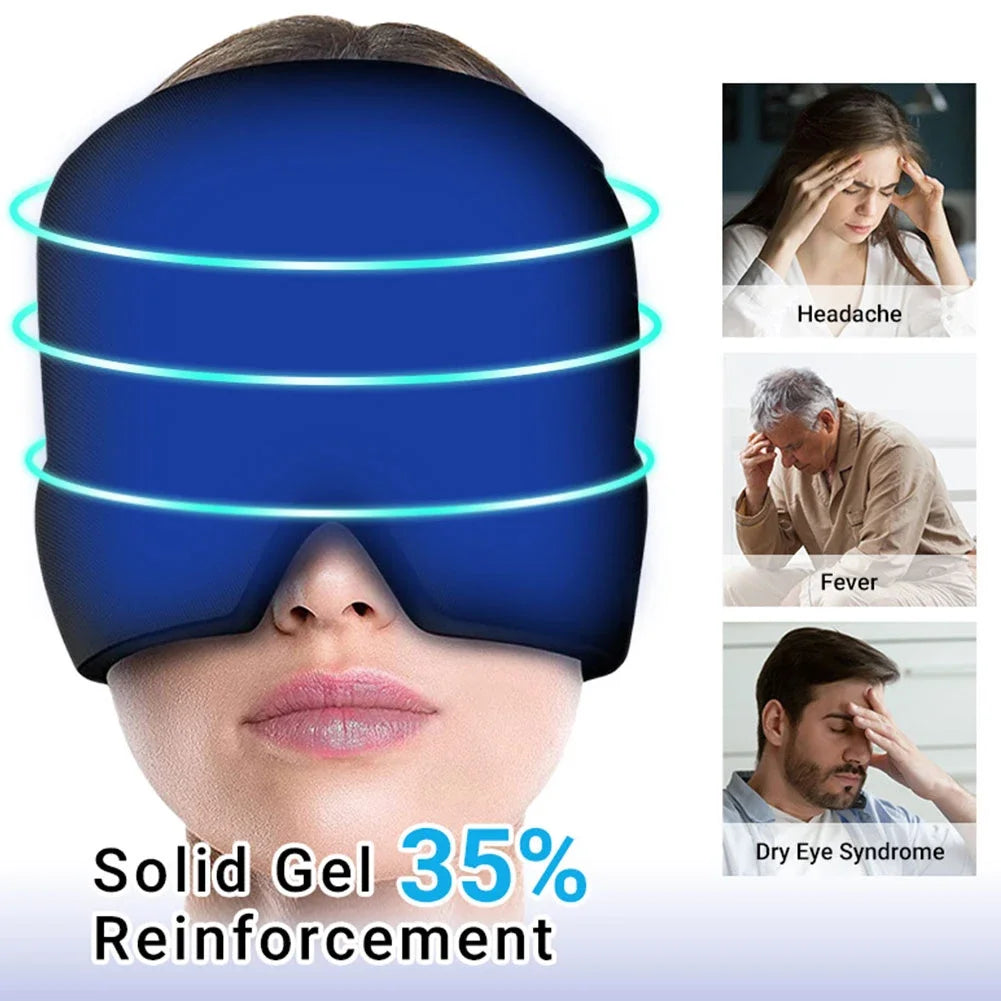 Gel Ice Therapy Headache Relief Cap