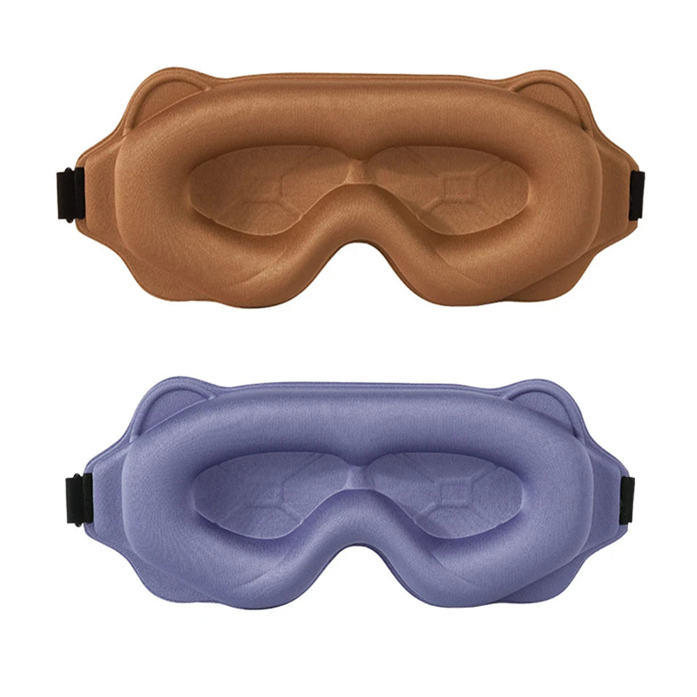 Luxury 3D Sleep Mask – Ultra-Soft Blackout Eye Mask for Restful Sleep, Travel & Relaxation