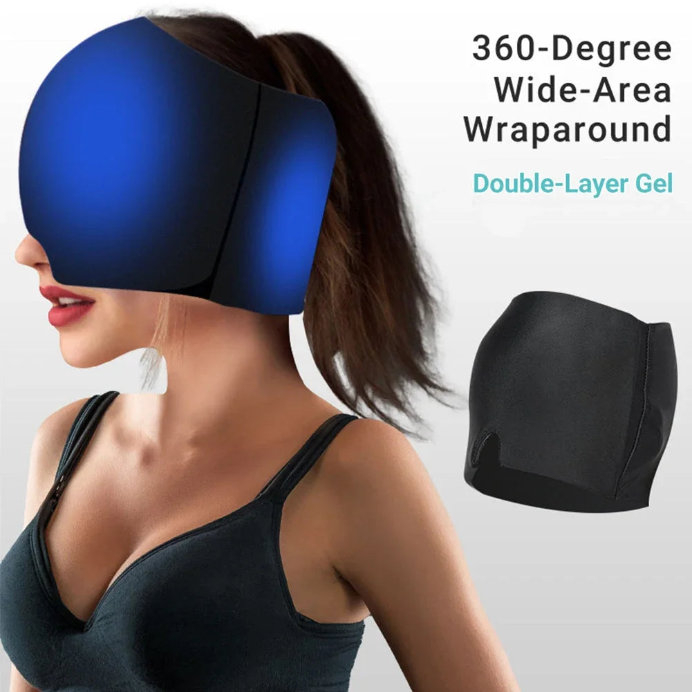 Gel Ice Therapy Headache Relief Cap