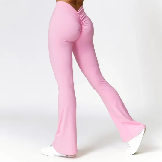 Viral V-Waisted Flare Leggings