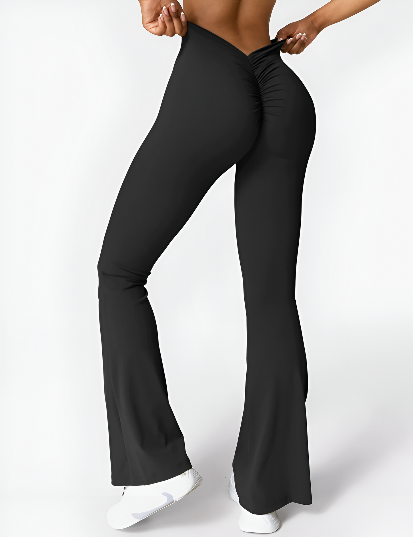 Viral V-Waisted Flare Leggings